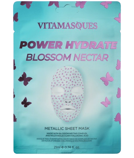 Vitamasques Power Hydrate Blossom Nectar Metallic Face Sheet